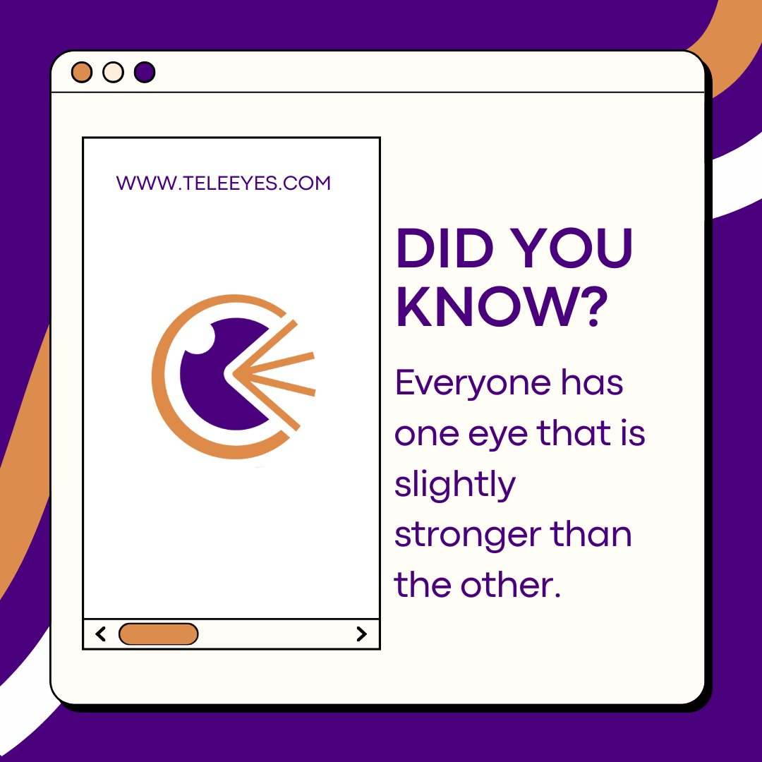 teleeyes's tweet photo. Did you know this fun fact?🧐

#eyeexam #ondemand #mobileoptician #mobileoptometry #mobileophthalmology #teleoptometry #teleoptician #telemd #optician #ophthalmologist #optometry https://t.co/OKu2zaqdUp