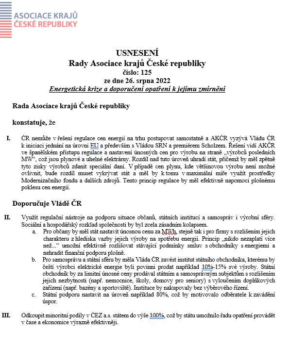 Jako hejtman si ze setkávání s občany, firmami a institucemi uvědomuji,že nepřistoupí-li vláda k další cílené pomoci v energetice,hrozí značné problémy části podnikatel. sektoru,domácností a dostupnosti veřejných služeb.Nechci tomu jenom přihlížet. Proto výzva k dalším jednáním👇