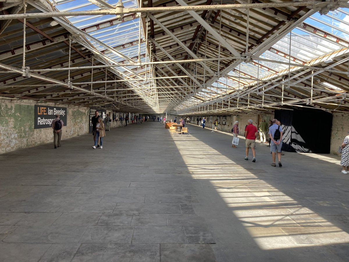 alistaircoy's tweet photo. What a brilliant but poignant display of @IanBeesleyphoto @SaltsMill  It’s an incredible venue in which to display these photos and reflects the industrial heritage of not just Bradford. And to think these photos are all from the last 50 years! Don’t miss it. 👍👍👍 https://t.co/N8d0WcihKL