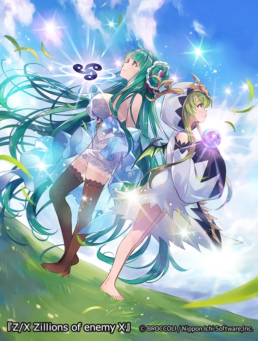 8月25日発売のTCG『Z/X -Zillions of enemy X-』EXパック第34弾<邪竜vs聖竜vs六神竜>にて「ニグたん&テオゴにゃん 二人はズッ友」のイラストを担当しました!ズッ友だょ…!#ZX_TCG  