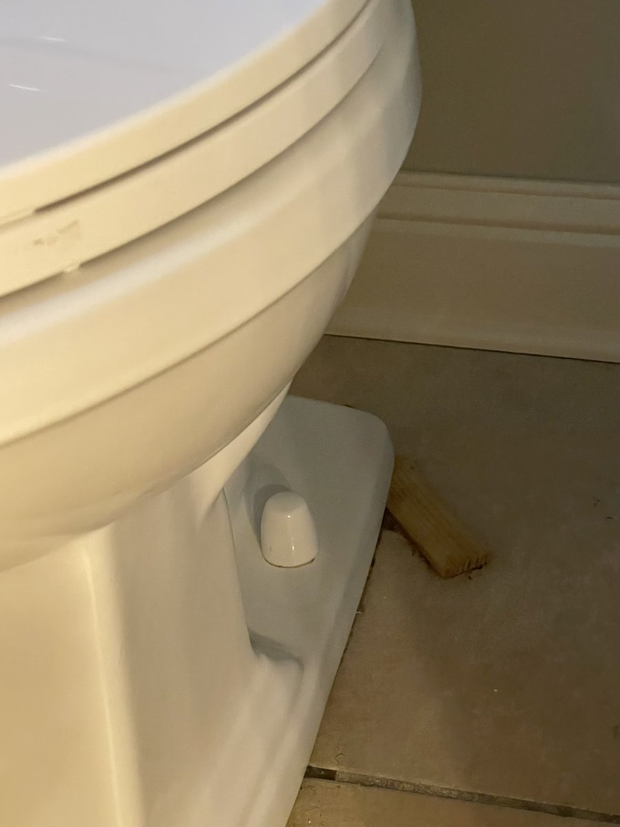americanplbgla's tweet image. The wood wedge to secure this toilet is not going to last!
Call American Plumbing for all or your plumbing repair needs!
#videopipeinspection / #backflowcertification / #AllLivesMatter / #onlycountlegalvotes / #HappySunday / #TruthSocial / #@tjoetheplumber / #Thatisnotgoingtolast