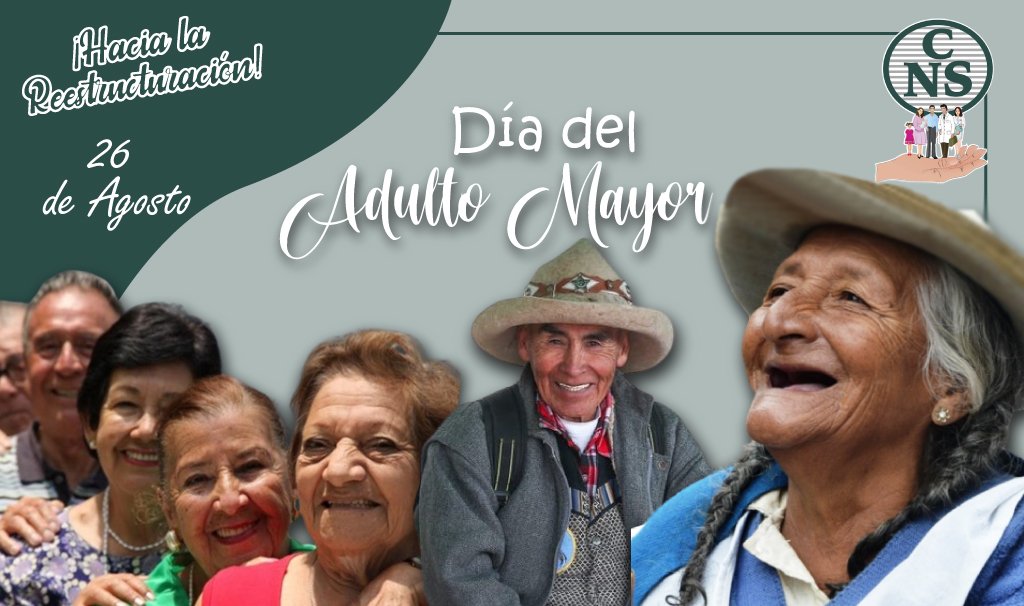 CNS_Bolivia's tweet photo. #HaciaLaReestructuración
#DíaDelAdultoMayor
Honramos a los hombres y mujeres, que con su trayectoria de día a día nos van dejando muchas historias de enseñanzas, amor y sabiduría.
¡Feliz Día del Adulto Mayor!
#Vacúnate https://t.co/dQejsPiLKz