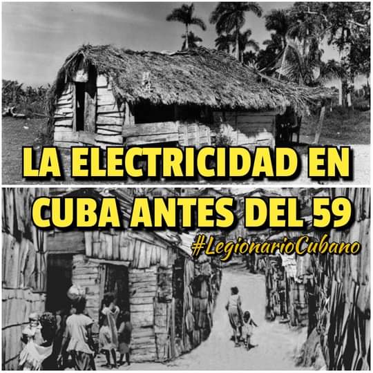 Según las encuentas realizadas en el año 1957 el 60% de los obreros agrícolas vivían en bohíos de techo de guano y piso de tierra, sin servicios sanitarios ni agua corriente. Y el 90% de ellos se alumbraba con luz brillante, cuando tenían. 
#ProhibidoOlvidar 
#CubaVive
