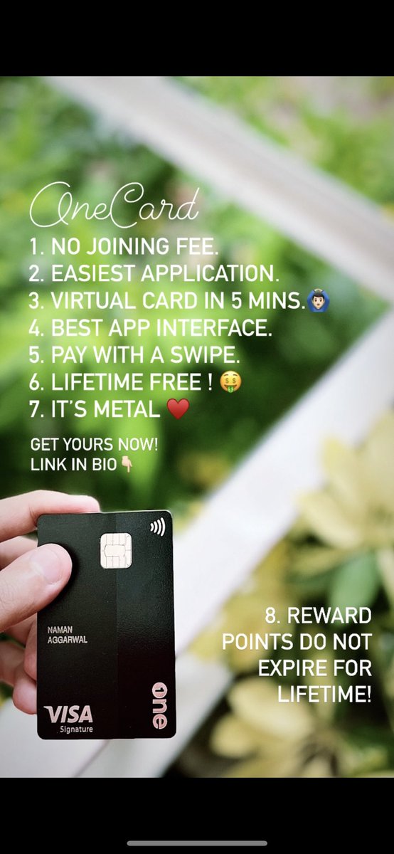 iamnaman07's tweet photo. OneCard credit card 🌺
India’s First ever full Metal card. Thank you for this beauty @getonecardin ♥️
#TeamMetal #BeTeamMetal #creditcard #credit #creditscore #creditcards #financialfreedom #credittips #business #tradelines #fixmycredit #crediteducation #goodcredit #money https://t.co/tctBnwITU0