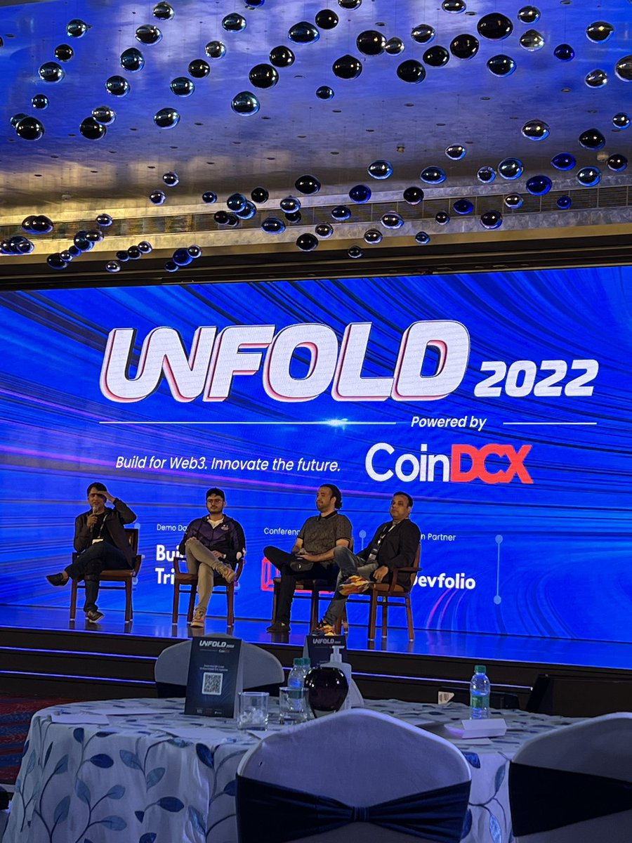RahulJagtiani's tweet photo. This is perhaps the most interesting session on #NFTs 

#Unfold2022 https://t.co/nWakaAcfY6