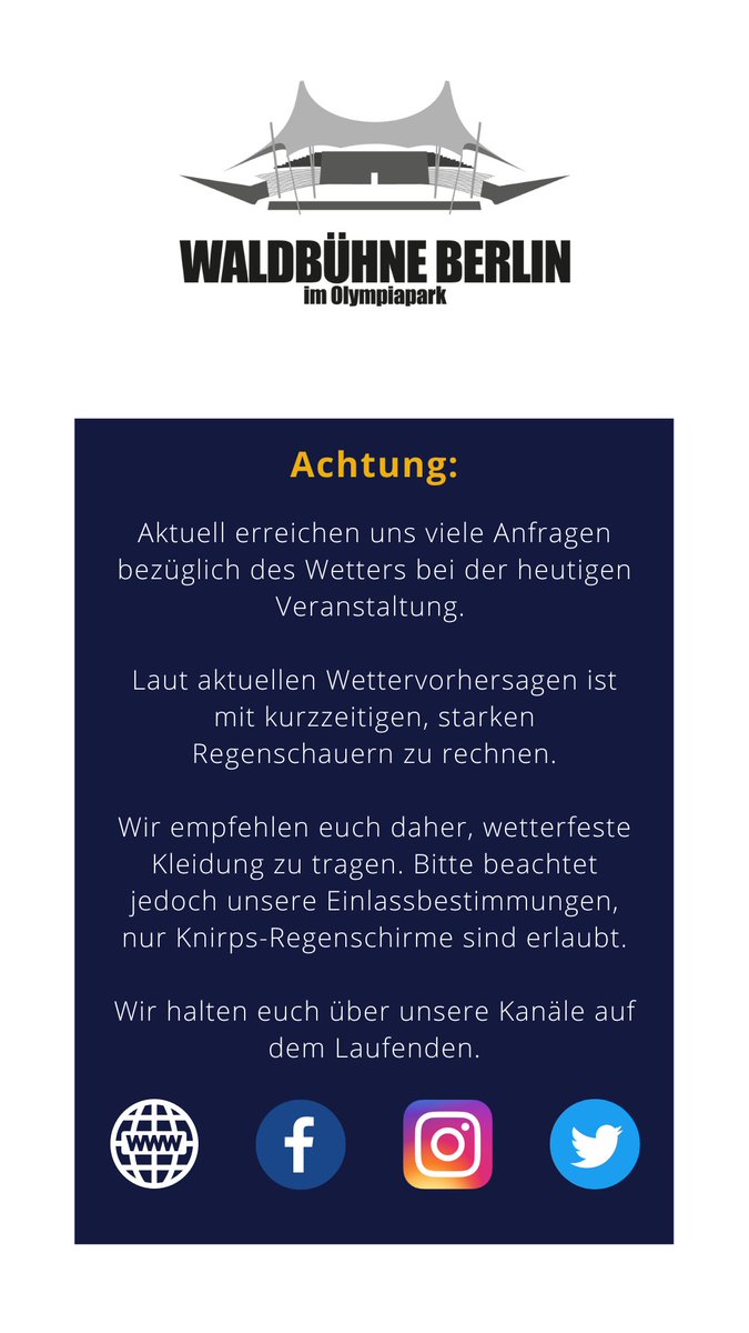 Waldbühne Berlin tweet media