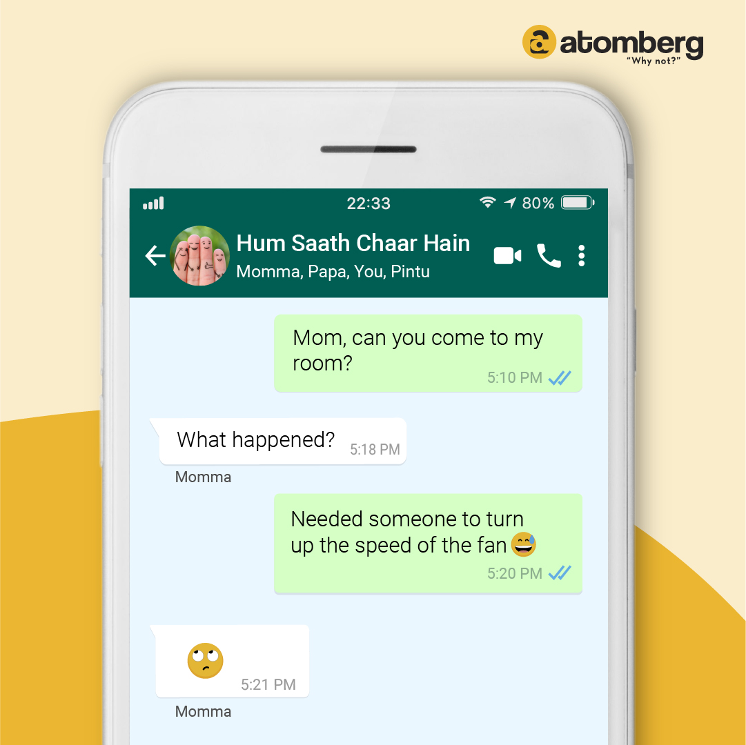atomberg_tech's tweet photo. If only we could control a fan with a remote or a voice command. Oh, wait! ☝🏼
#atombergfans #voicecommand #remotcontrol #smartfan #memes #atomberg #whynot https://t.co/uH7Jm36GlC