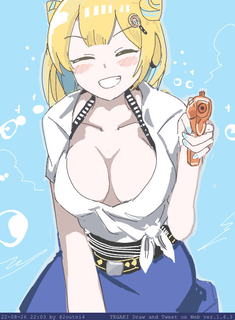 「ウォータースプラッシュ前かがみ 田原町つばさ #駅メモファンアート #tegak」|24のイラスト