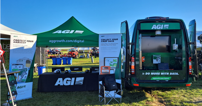 AGI_Digital's tweet photo. AGI is wrapped for the road. Take a seat in our AGI Digital van and demo BinManager and Farmobile. Visit booth 1034 at Farm Progress Show! 

#FPShow22 #AGIatFPS #WeAreAGI https://t.co/w9tbr5aO5t