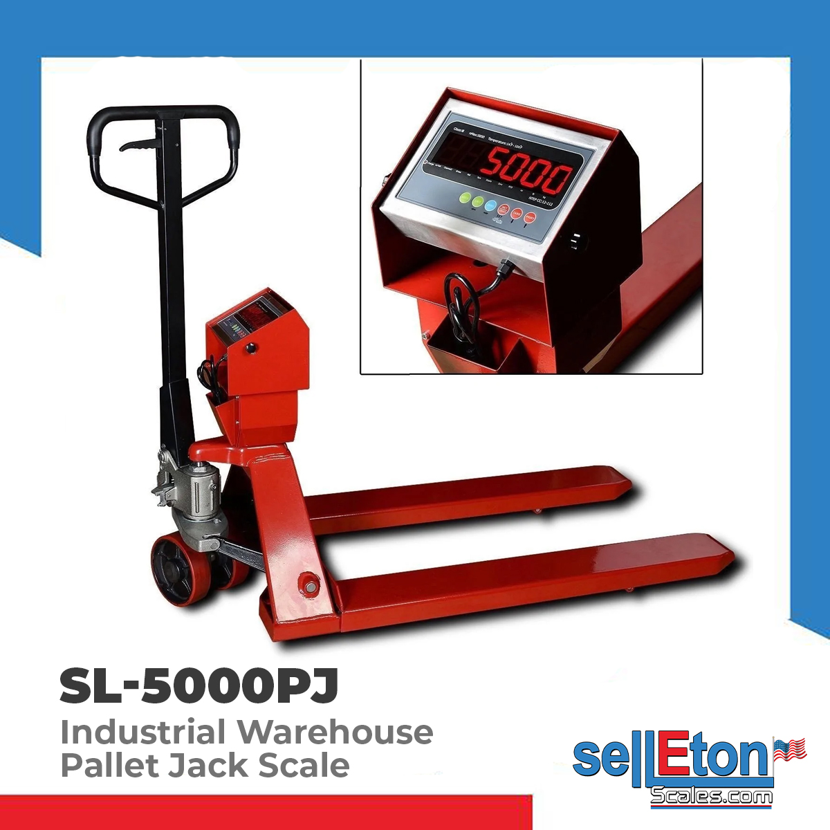SelletonScales's tweet photo. 🔍SL-5000PJ Industrial Warehouse Pallet Jack Scale with 5000 lbs x 1lb
🔗🔗https://t.co/snqZIKVt0C
 #sellEton #selletonscales #palletjackscales #palletjack #palletjacks #industrialscale #warehousescales #warehousescale #industrialscales #sl5000pj #SL5000 #selletonpalletjackscales https://t.co/MQg5X3YwU8