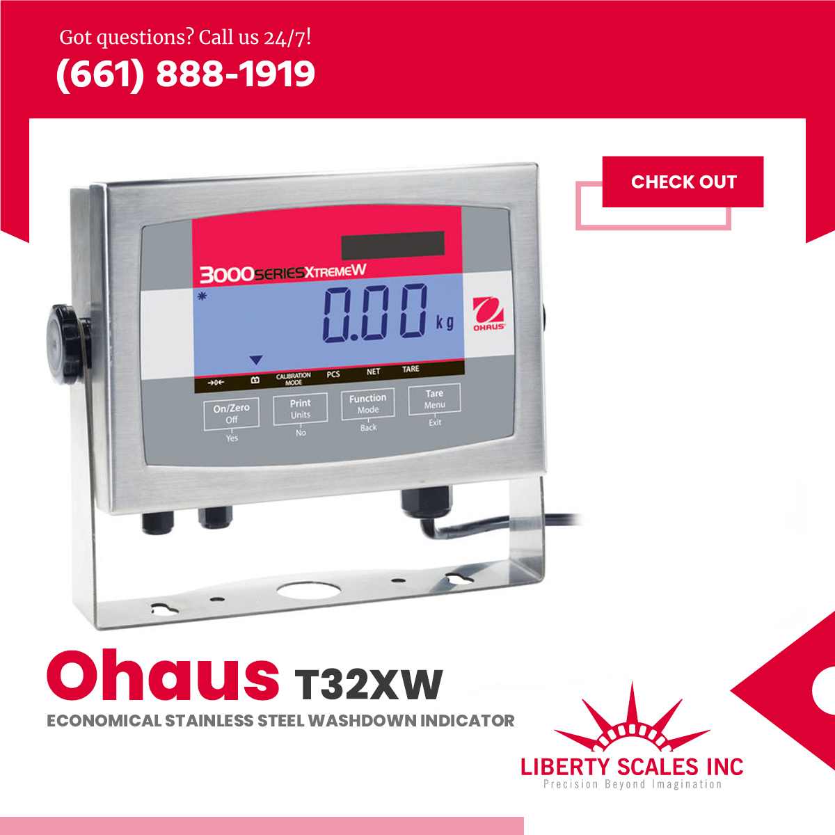ScalesLiberty's tweet photo. 🔍🔍🔍Ohaus Indicator T32XW, Legal For Trade, Resolution 20,000 x 6,000
🌐https://t.co/GEg63oaQVY
#LibertyScales #Ohaus #OhausIndicator #T32XW #LegalForTrade #Weighing #PartsCounting https://t.co/a77BvetdXs