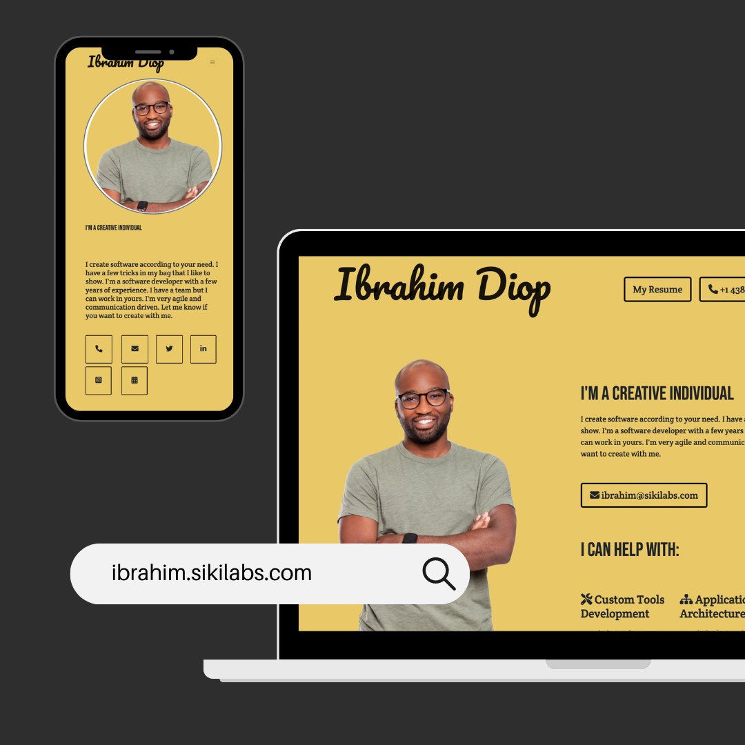 diopib's tweet photo. Thrilled to announce my new personal website at https://t.co/BcGvEdJEEM . Don't hesitate to pay me an e-visit and schedule some time to chat. And please, DM me the feedback if any! 🙏
#unconventional #atypical #sikilabs #ibrahim #software #engineer #python https://t.co/FE7a45kNJZ