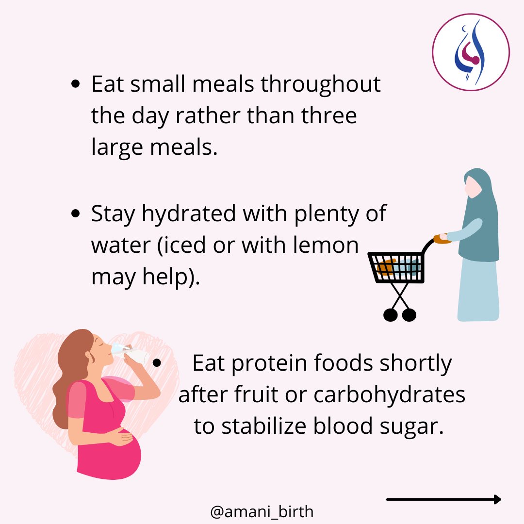 AMANI_Birth's tweet photo. 🌺Morning sickness occurs in over half to three-quarters of pregnant women. The root cause is not fully known.
#morningsickness #pregnancynausea #pregnanacydiscomforts #healthypregnancy #pregnancynutrition #mamalife #muslimmom #muslimfamily #muslimah #amanibirth https://t.co/UStUtme8Er