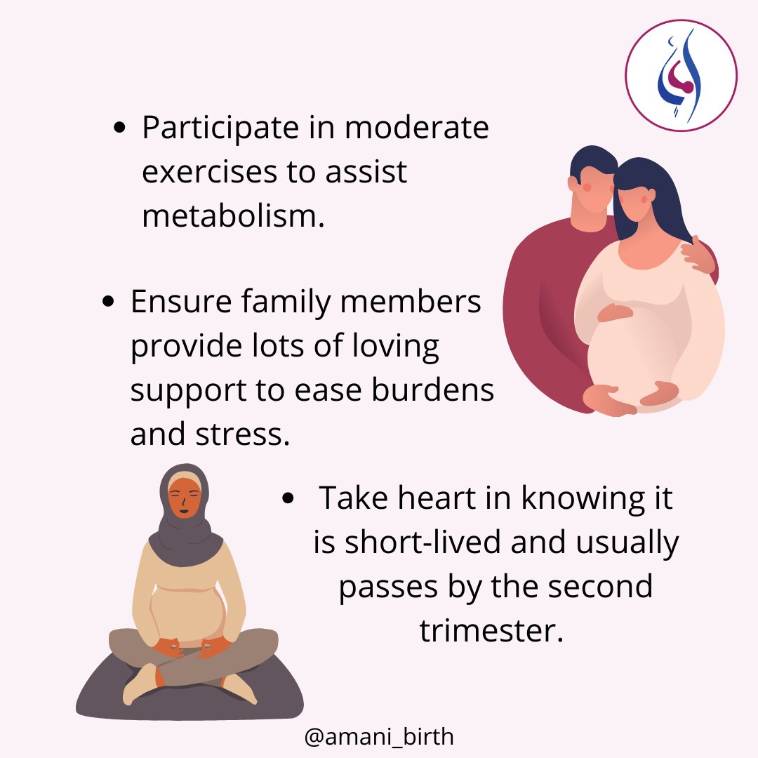 AMANI_Birth's tweet photo. 🌺Morning sickness occurs in over half to three-quarters of pregnant women. The root cause is not fully known.
#morningsickness #pregnancynausea #pregnanacydiscomforts #healthypregnancy #pregnancynutrition #mamalife #muslimmom #muslimfamily #muslimah #amanibirth https://t.co/UStUtme8Er