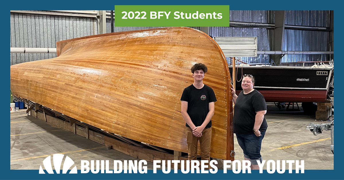 #BFYStudents have the chance to explore construction and the trades in a paid summer placement through the BFY program. Looks like Eli has had the chance to experience some impressive builds one his placement with Cover Island Boatworks.