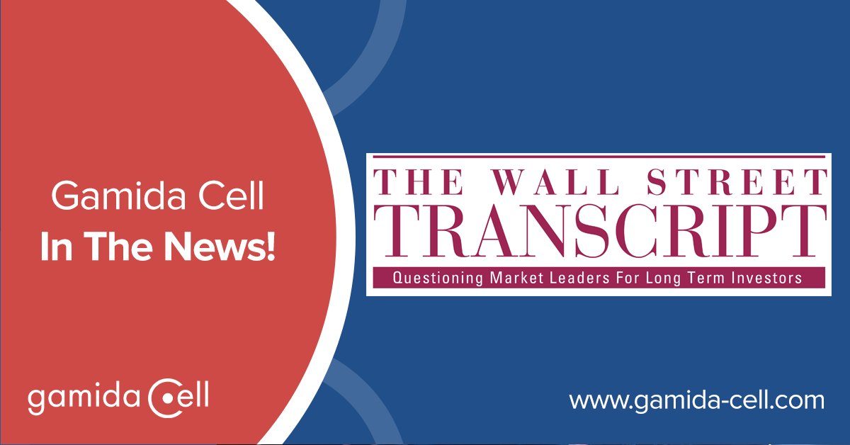 GamidaCellTx's tweet photo. #WallStreetTranscript interviews #GamidaCell CEO, Julian Adams, Ph.D., to learn more about near and long term opportunities for success with #NAMenabled cell therapies. https://t.co/vVcyj32hX4
#StemCellTherapy
#Omidubicel
#NKCellTherapy
#GDA201 https://t.co/830i9RBPwc
