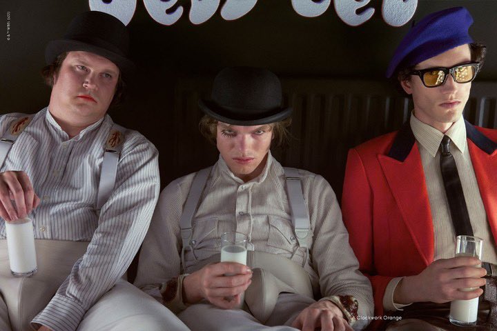 StreetFashion01's tweet photo. Gucci Recreate scenes from Stanley Kubrick Films for latest campaign!🖤 https://t.co/dAAVIlhLMl