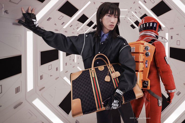 StreetFashion01's tweet photo. Gucci Recreate scenes from Stanley Kubrick Films for latest campaign!🖤 https://t.co/dAAVIlhLMl
