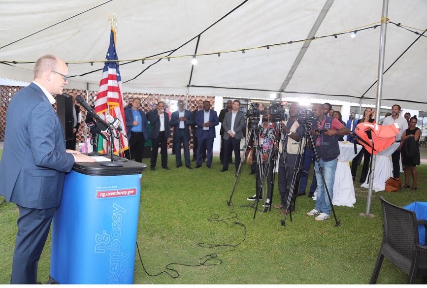Thank you to <a href="/USCSNigeria/">US Commercial Service, Nigeria</a> and <a href="/ABCouncil_ng/">American Business Council NG</a> for a warm welcome from the U.S. business community! American companies are important to Nigeria, and with their continued investment, they will be integral in transforming the economy for the next generation of Nigerians. #USCS #trade