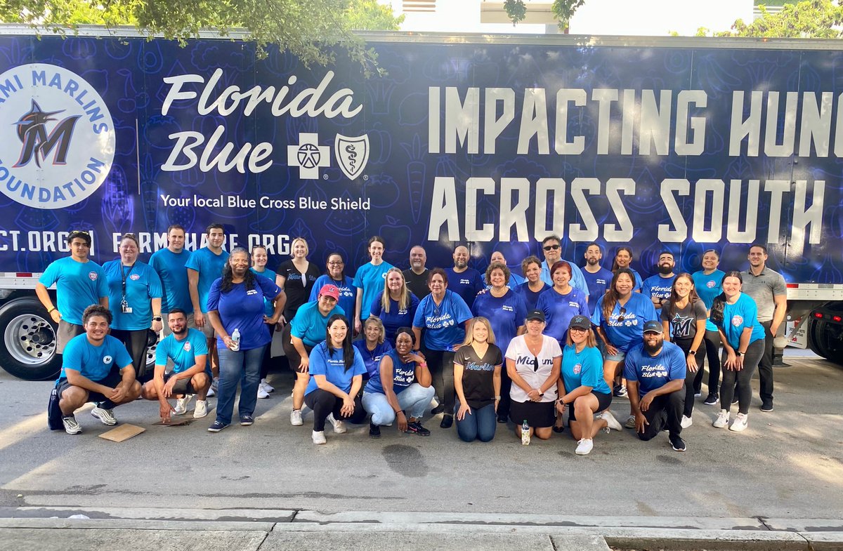 FLBlue's tweet photo. Recently we partnered with @Marlins to distribute 500 meals to help alleviate food security needs. In CFL, we worked with #ChildrensHungerProject in Brevard County to increase the number of school children who have food to take home.
#floridablue https://t.co/hTOtl0fOWy