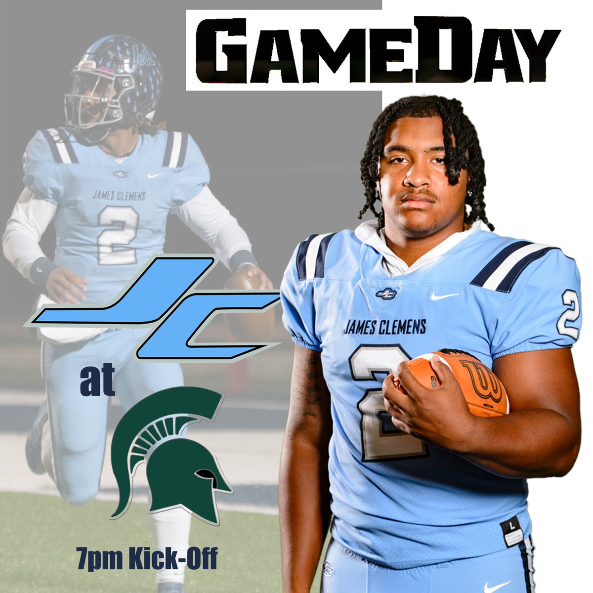 It's GAMEDAY!

The Jets are Flying to Birmingham to take on the @MtnBrookFTBL Tonight!

Kick-Off is at 7pm! 

📺nfhsnetwork.com/events/mountai…

🎟️gofan.co/app/events/642…

#BuiltonCountyLine #Squadron11 #GoJets