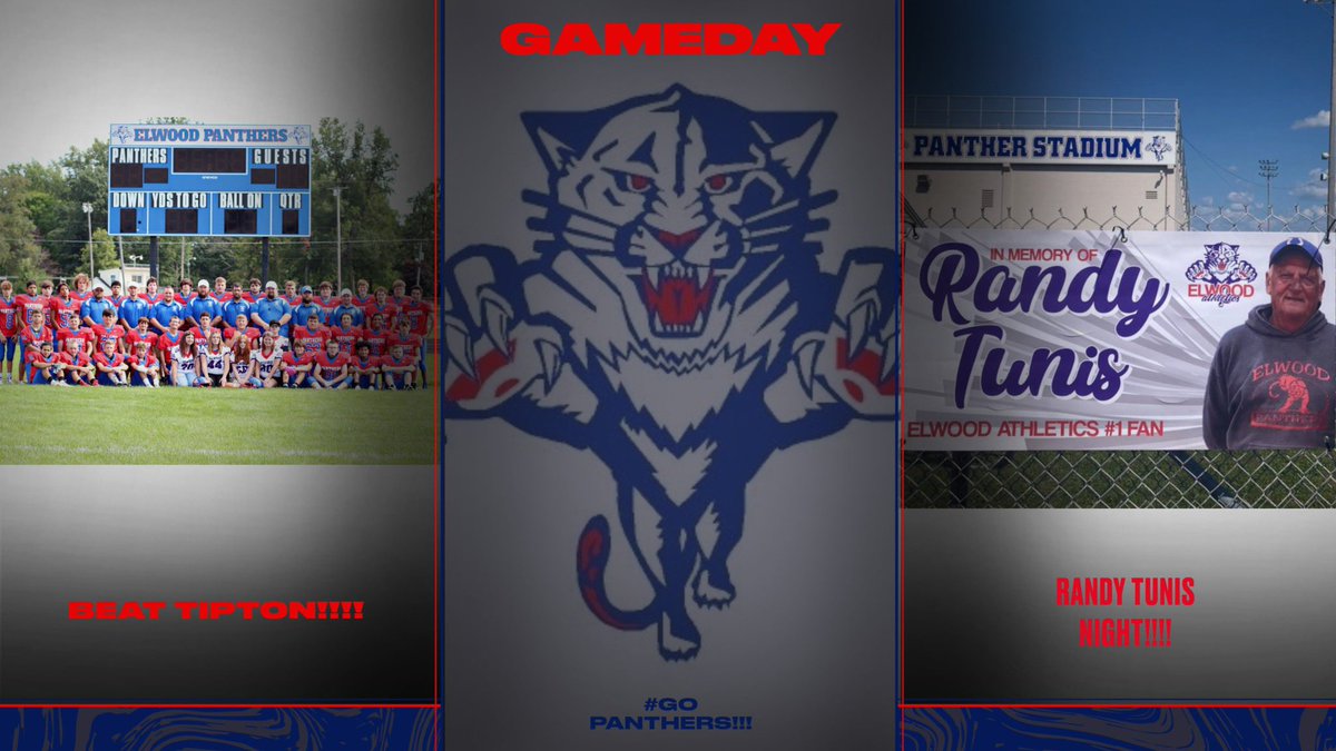 I would say Show Up ELWOOD, BUT I ALREADY KNOW YOU WILL!!! It's Gameday vs. Tipton and Randy Tunis Night!!! Asking all fans to wear Red, and students will be having a neon dress up night!!! Please give me 100 students tonight!!! Free pizza if we do! SEE YA TONIGHT!