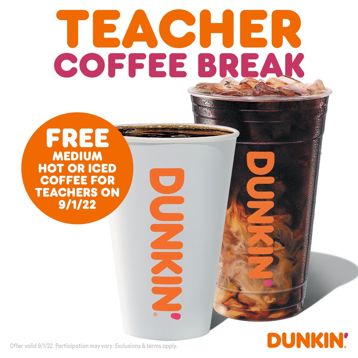We 💙 our teachers! Run by Dunkin' on September 1st where teachers receive a FREE Medium Hot or Iced Coffee 👏You got the go. We got the keep going!

Rhody Runs on <a href="/dunkindonuts/">Dunkin'</a>! #GoRhody