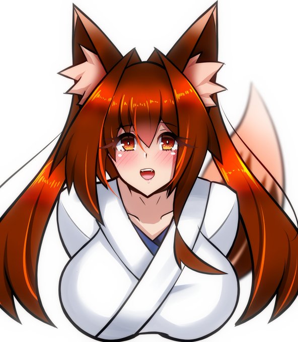 せっかくなので弟子狐(ましろ)ちゃんも描きました。
夕方の師匠狐(神威)さんとセットでどうぞ!!! 