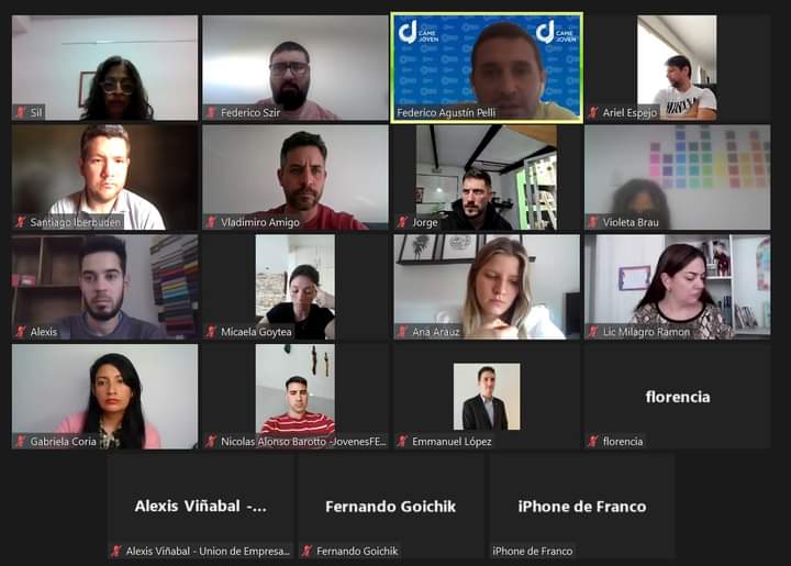 #JEFEBA participó de la Mesa Nacional de <a href="/camejoven/">CAME Joven</a> de Agosto.

El secretario general de los Jóvenes Empresarios de <a href="/FebaOk/">➡️ Federación Económica Buenos Aires</a>, <a href="/federicoszir/">Federico Szir</a> estuvo presente, vía zoom, en la reunión mensual en representación de la dirigencia joven de la Provincia de Buenos Aires.