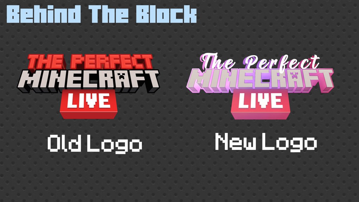 _MINECRAFT_LIVE's tweet photo. Take a look at how the Twitter Series "The Perfect Minecraft Live " Logo was at initial Reveal and now post production!!!
#BehindTheBlock https://t.co/bmtmwZAHAL