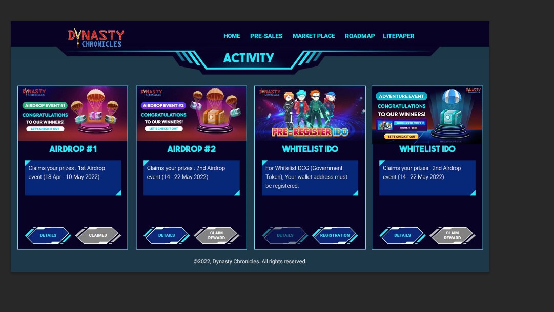 ✨Adventure Box opened to Claim Rewards on Dynasty Chronicles’s Website✨

👉Addition Info: bit.ly/3Od3vj0

✨Character in Adventure Box can be traded &amp; sold on the marketplace (Unable to trade for Adventure Box).✨