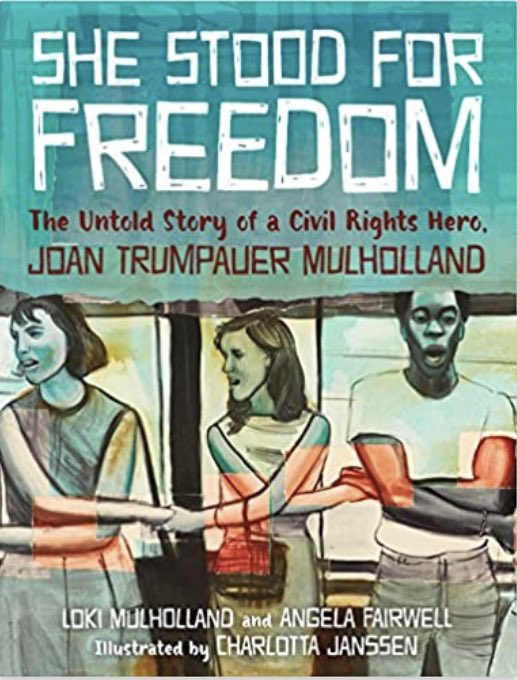 nchurnin's tweet photo. Aug. 26, 2022 KidLitQuoteOfTheDay: "I felt her embrace the struggle & not give ground to anyone, black or white, who did not have the courage to stand up"--She Stood for Freedom @LokiMulholland #AngelaFairwell @ShadowMountn @educate2endhate #RubyBridgesReadingFestival @NCRMuseum https://t.co/Tmne10kWRC