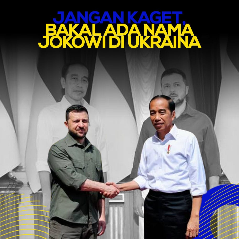 AprilianiArifah's tweet photo. Nama Jokowi kemungkinan besar bakal diabadikan di Ukraina. Hal ini terkait diresmikannya "Gang Keberanian" atau "Alley of Glory" 

Somi | #FerdySambo | #BLACKPINKatVMAs | #SNGoesToJakarta | #ASTRO | Dita |Daddies | Lele | Ya Allah | #BLACKPINKatVMAs | Sri Mulyani | Jepang https://t.co/FcSz1GXlIt