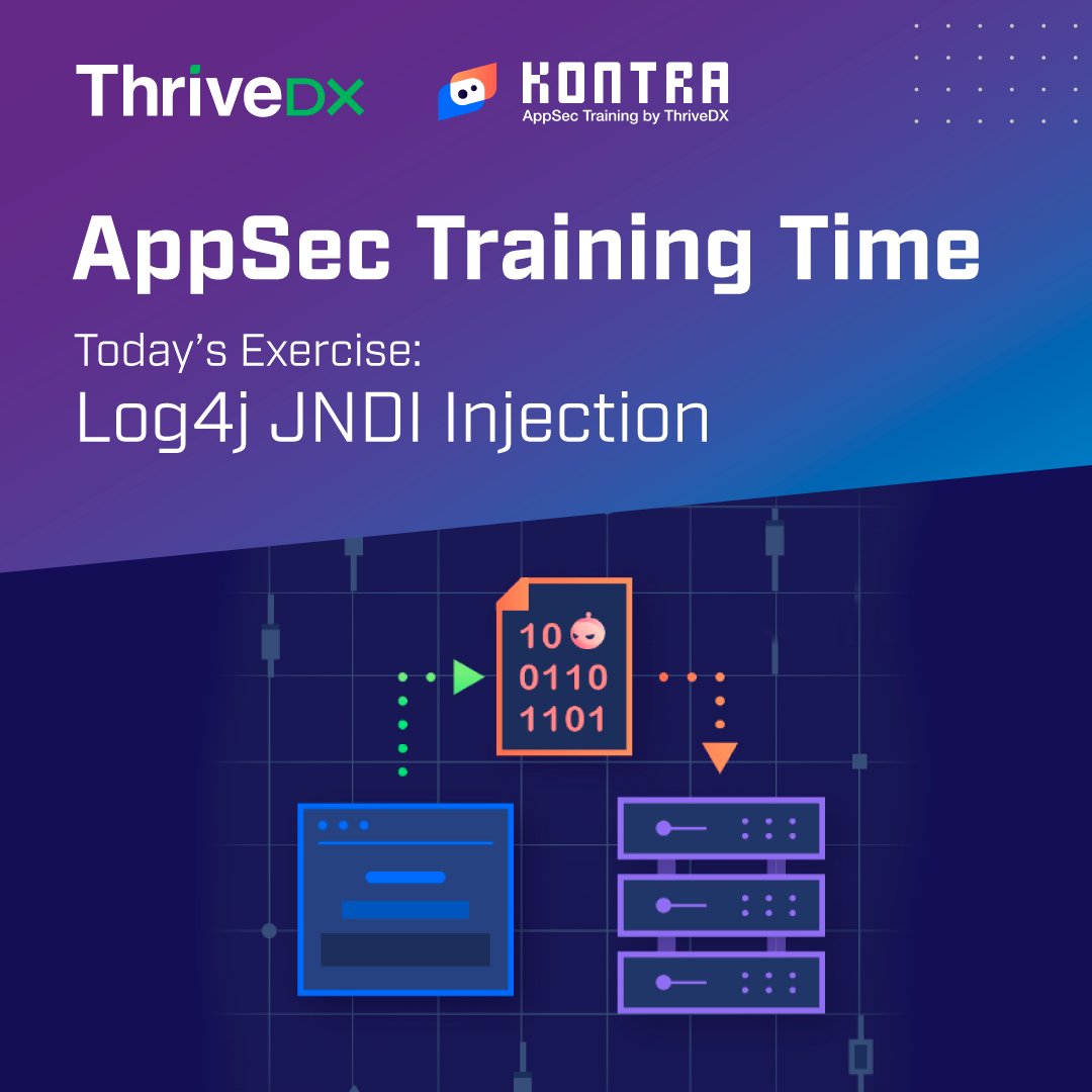 ironcirclecyber's tweet photo. The Apache #Log4j Security Vulnerability allows #hackers to execute code remotely on target systems and computers.
Check out the interactive tutorial that we created at @security_kontra by ThriveDX >> https://t.co/4Tb6Rri0Hg
#applicationsecurity #appsectraining https://t.co/HKvwV8MgWD