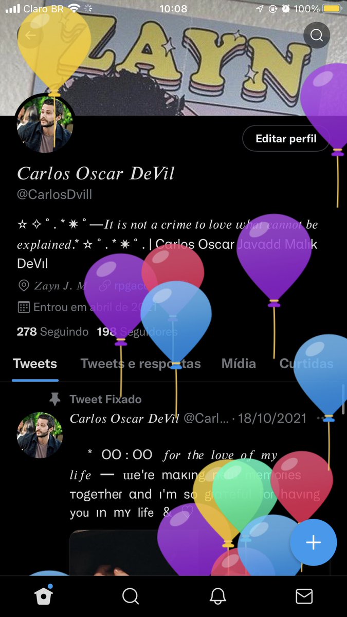 CarlosDvill's tweet photo. OS BALÕES!!! MEU ANIVERSÁRIO https://t.co/S3eC1kK0cg