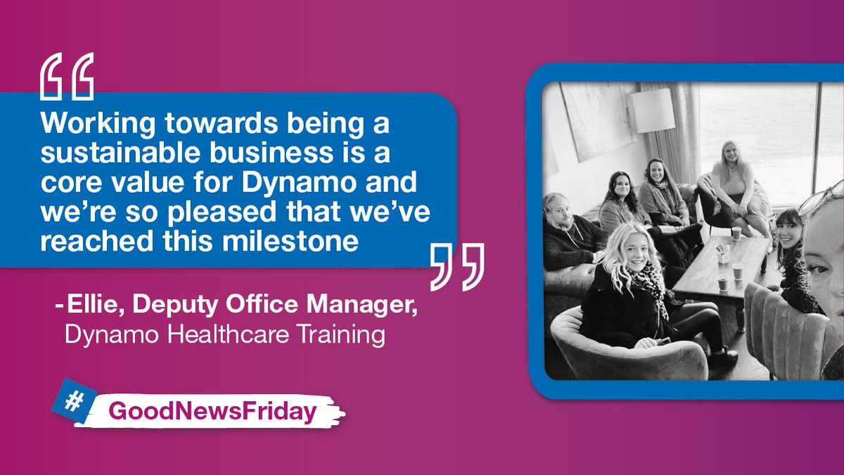 skillsforcare's tweet photo. It's #GoodNewsFriday 🎉

Dynamo Healthcare Training @dynamo_hc celebrates a year of being climate positive.

➡ https://t.co/VXlpxBeo7k

#GoodNews #SocialCare #Climate https://t.co/LCyfXo5Sxf