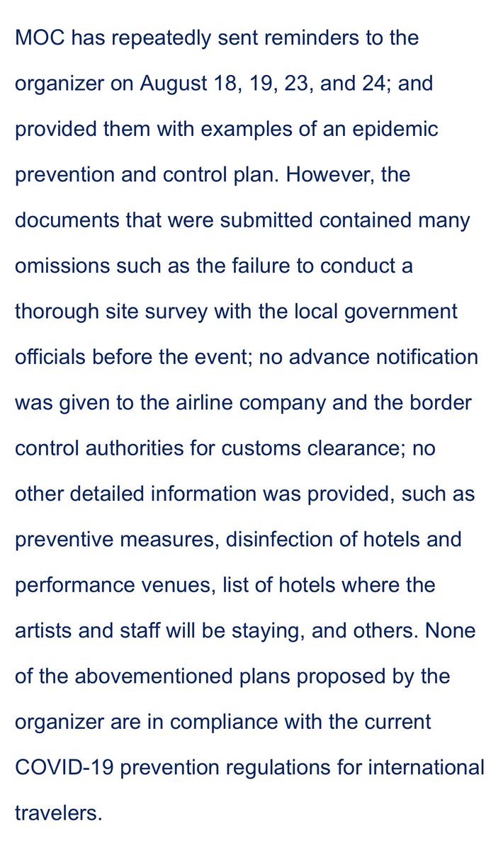 YOONICE4's tweet photo. @s2ofest that’s not Taiwan government’s fault! Spunite (organizer) didn’t follow the policy, lie to fans and artists! please read this statement!
full statement: https://t.co/SOREOJjG4L #S2OTaiwan @chaelinCL https://t.co/2FJvUdxg4w