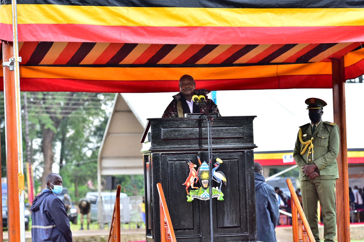 VictorNimusiima's tweet photo. "I am glad to hear that you are supporting my policy of free education , I am not happy with children dropping out of government schools because of charges."-@KagutaMuseveni 
#digitzeUg 
#YouthDay2022 https://t.co/ZgX4lCzjuM
