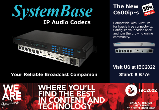 Systembase_LTD's tweet photo. We will be introducing the new Low Cost #C600ip-s audio codec at this years @IBCShow . Please come along and see us on Stand 8.B77e https://t.co/AgTnBbri2k