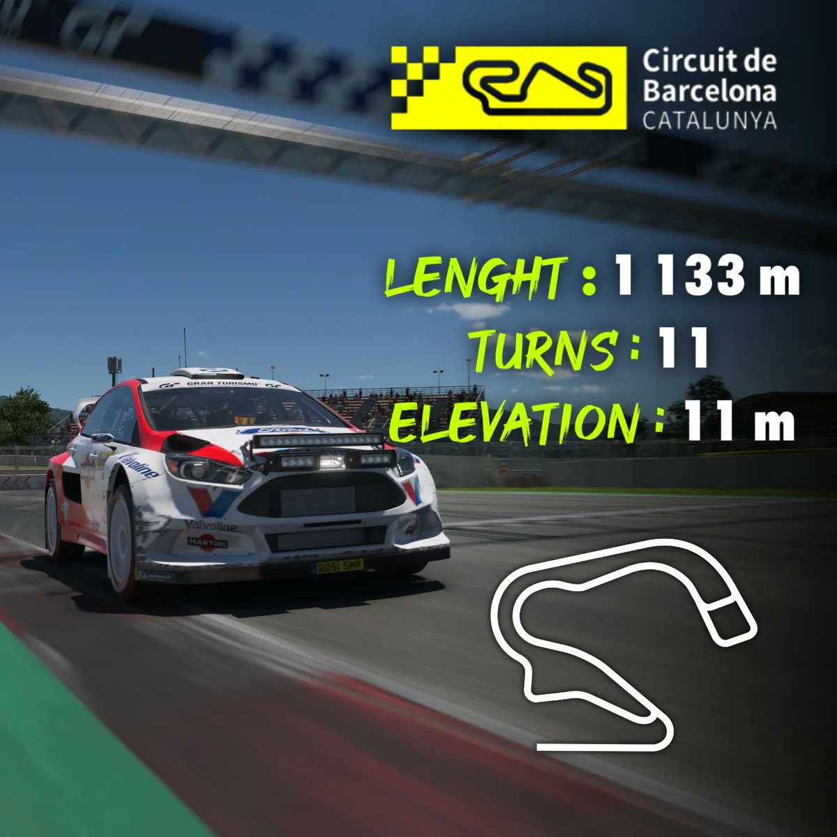 6ixty_gaming's tweet photo. Are you enjoying the new rallycross layout of Circuit de Catalunya ? 👀🏁

#GT7 #SMRacing #ForzaSMR https://t.co/fzbHJxdrKI