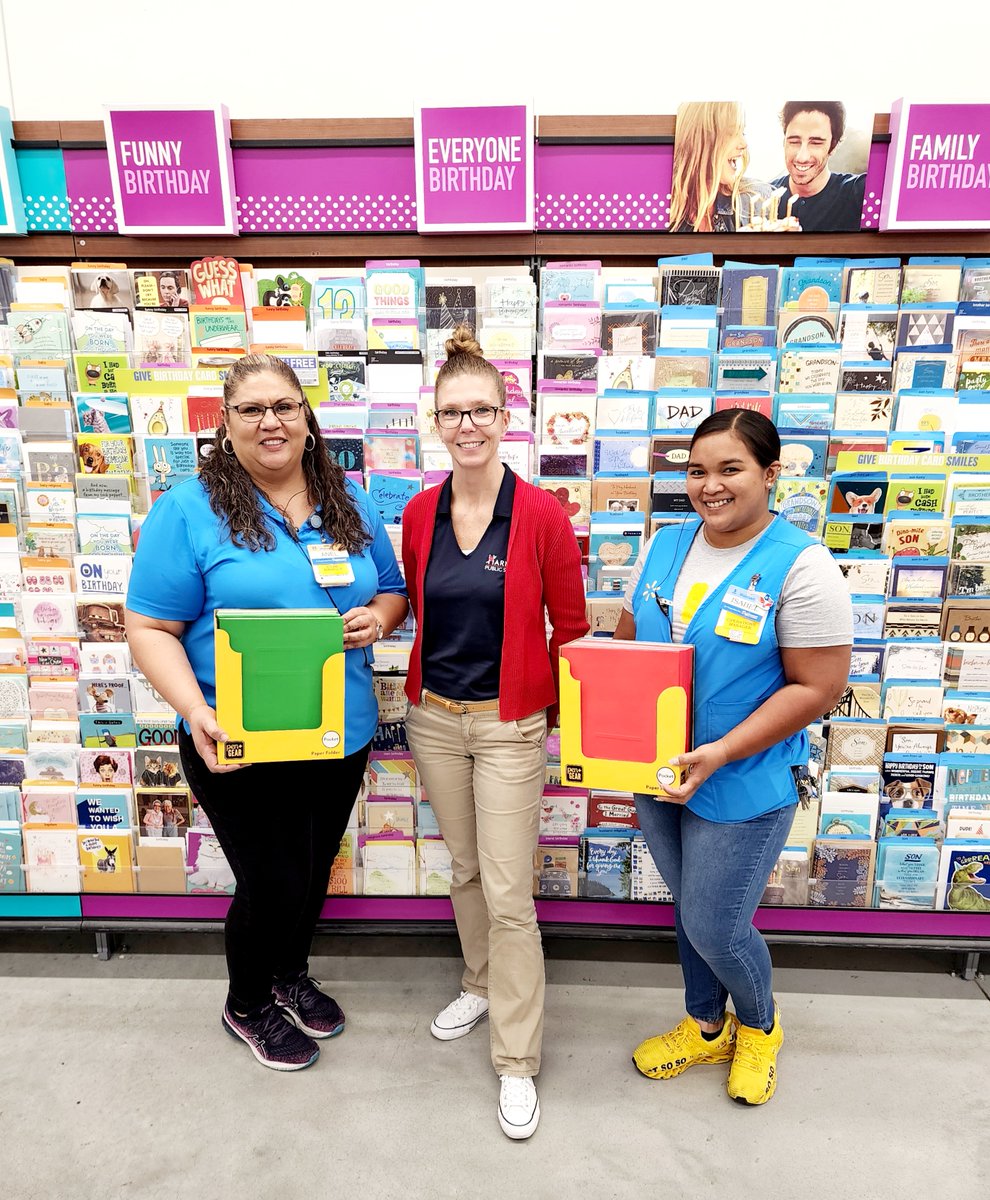 Thank you so much Walmart Neighborhood Market Converse - Toepperwein Rd for the donations of folders to our campus!  We appreciate that you always think about us and we value our partnership of five years together!