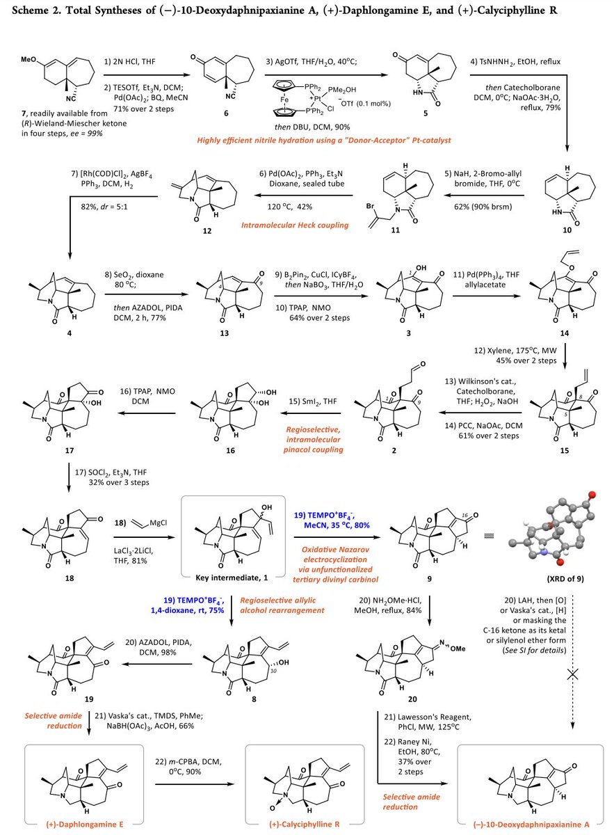 #TotalSyntheses of Calyciphylline A-Type Alkaloids (−)-10-Deoxydaphnipaxianine A, (+)-Daphlongamine E, &amp; (+)-Calyciphylline R by Y. Zhang, Y. Chen, M. Song, B. Tan, Y. Jiang, C. Yan, Y. Jiang, X. Hu, C. Zhang, W. Chen, and J. Xu in <a href="/J_A_C_S/">J. Am. Chem. Soc.</a> pubs.acs.org/doi/10.1021/ja…