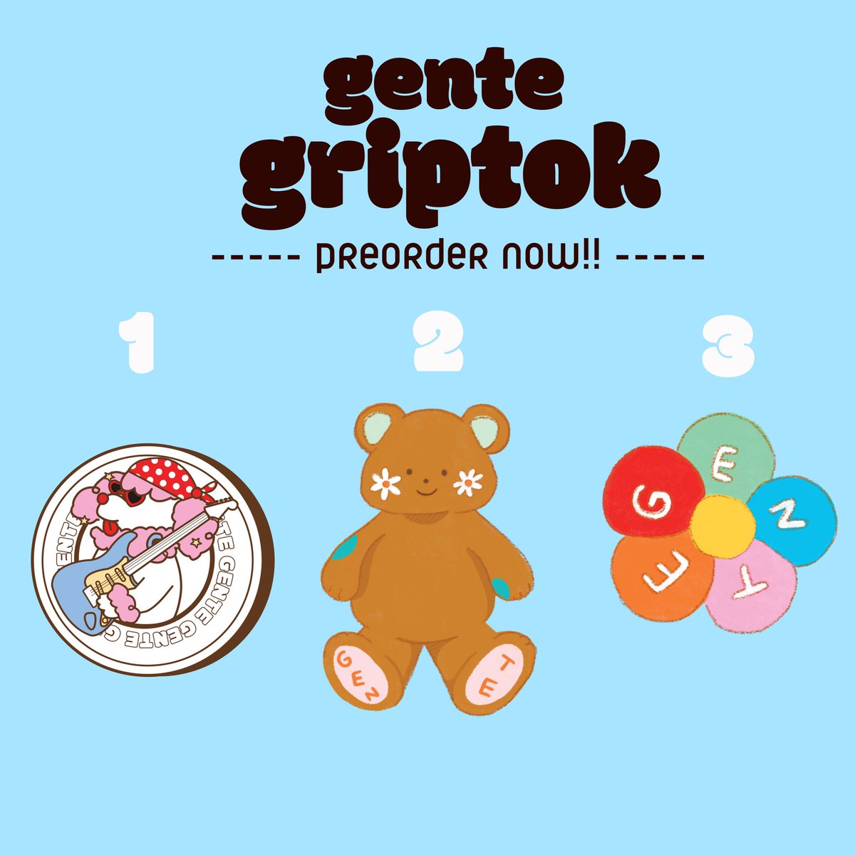 Available now on Line@ !

Pre order 

Gente Griptok 3 Style 

Price : 350 thb. 

💌 order via line shop only. International fans can pay via wise.