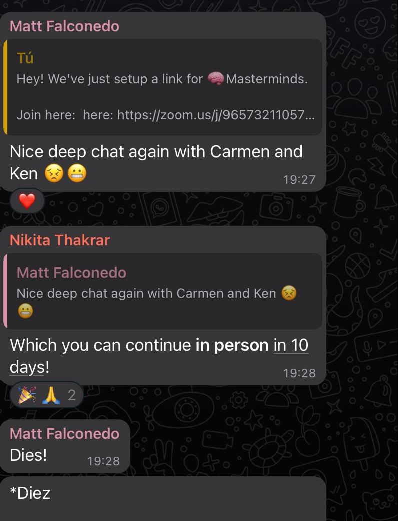 carmenpumarinho's tweet photo. 🥹 ☺️At any @INCLUDED_VC meeting we always have a great vibe
I am very excited on how amazing will be the vibe for our #incvlife summit!!!
🥳 Less than 10 days now for our @INCLUDED_VC summit 🥳
#cantwait #includedvc #diversity https://t.co/lNpTmQbaKO