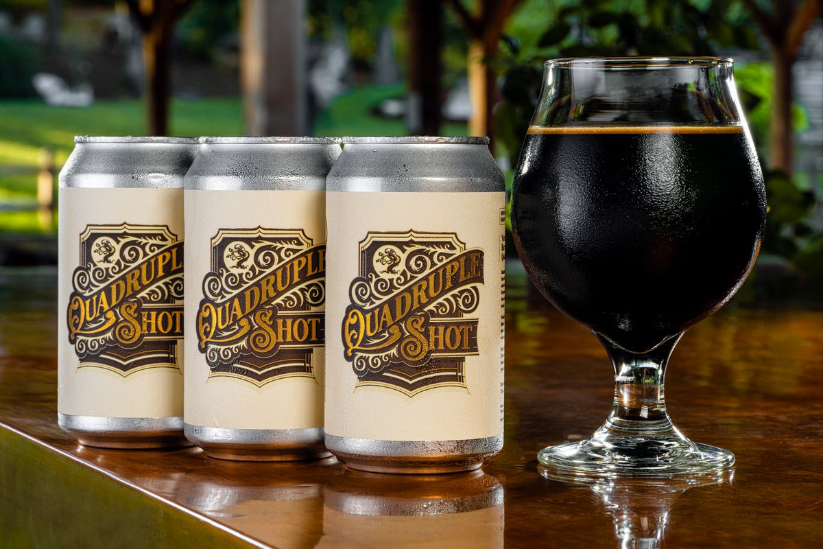 TreeHouseBrewCo's tweet photo. A decadent little treat from the barrel program on this sunny morning.
Quad Shot Vanilla Bean Barrel Blend!
#thatsamouthful
A studious collaboration of our barrel-aging & coffee teams, it marries its three primary components - stout, coffee, and vanilla - with marked elegance. https://t.co/vdj9JPHGLe