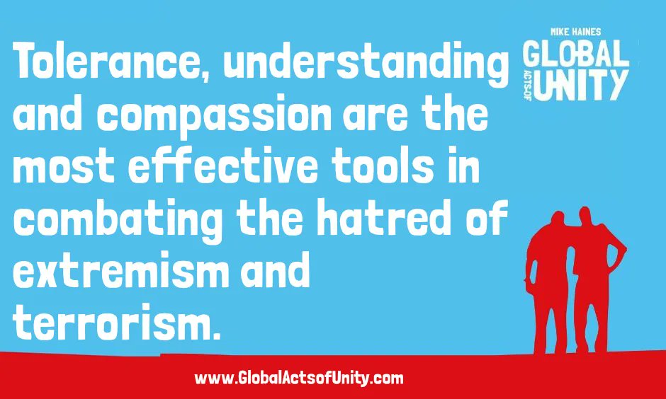 mikebhaines's tweet image. Make these words part of your daily actions and counter hatred with us.  
#RejectHate #StandforUnity