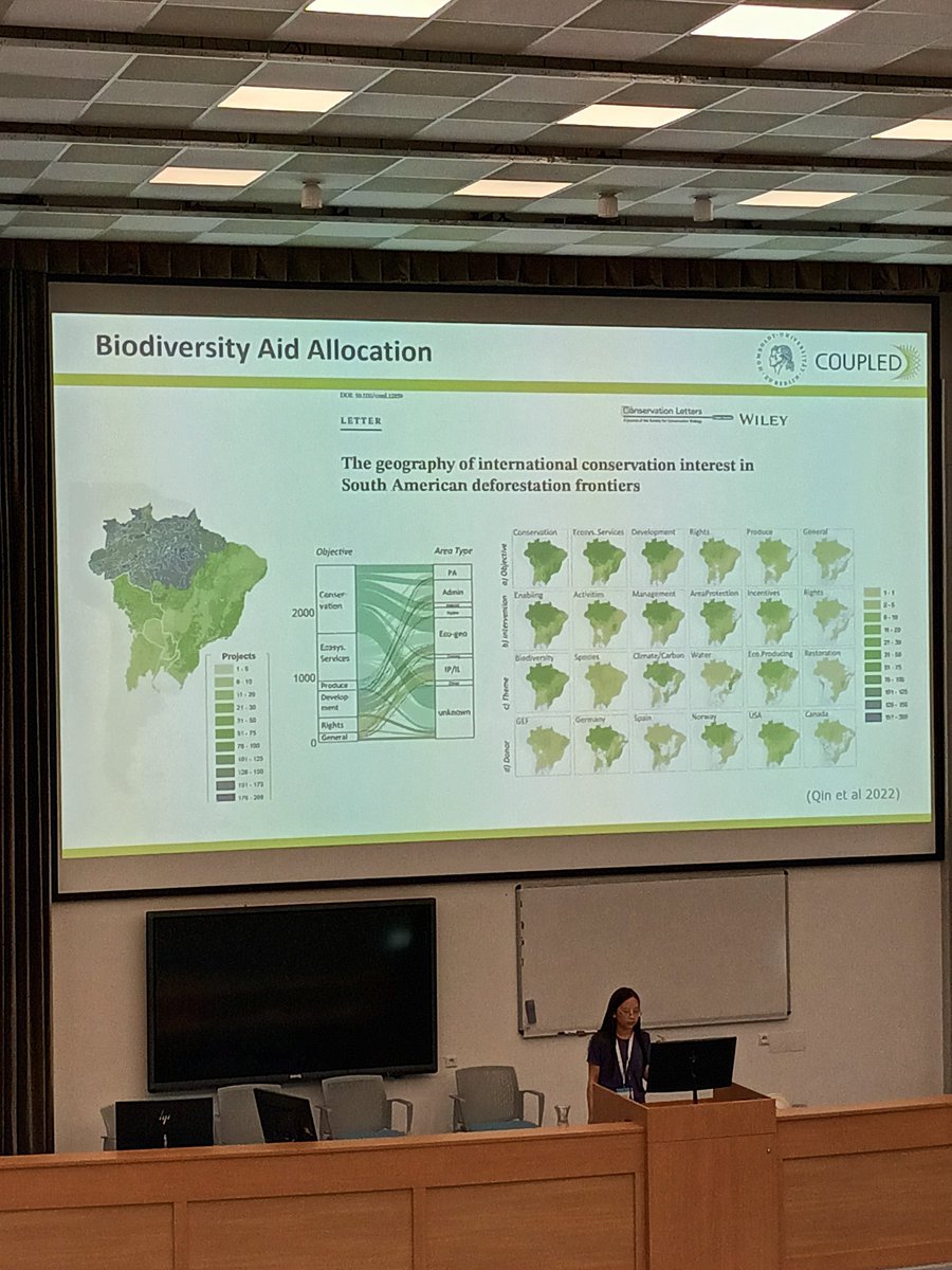 CBautistaLeon's tweet photo. Can we model conservation funding allocation at the international level? @SiyuQ explains us how in the symposium about land system and Conservation sciences at the #ECCB2022. Great talk!
@BiogeoBerlin https://t.co/8QW4hHjejj