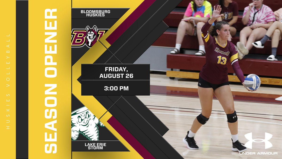 GoBUHuskies's tweet photo. The @BUHuskiesVB team opens its season today at the Vulcan Invitational hosted by California (Pa.) The Huskies take on Lake Erie in a neutral site match at 3pm!
Follow Live:
๐California, Pa. | 3:00 pm
๐: https://t.co/jnLZtuM7Bb
#Unleashed https://t.co/kVME53DTZ7