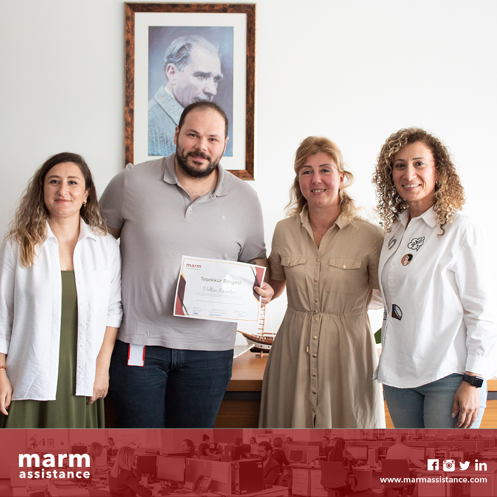 marm Teşekkür’ü Sever

marm ailesinin, değerli bir parçası olan Volkan Karakaş, müşterilerimize vermiş olduğu kaliteli hizmet ve çözüm odaklı yaklaşım ile birçok dosyada memnuniyet içeren dönüşler almıştır. Kendisine teşekkür eder, başarılarının devamını dileriz.