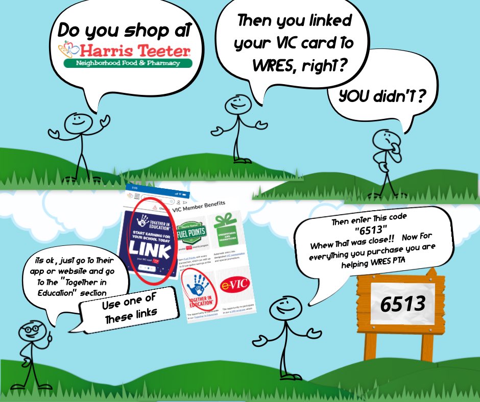 Have you linked your Harris Teeter VIC card to WRES?

Harris Teeter has been a great partner with WRES helping with donations for events! This is another way they are helping our students! If you register a portion of profits from ur purchase will be donated to WRES students!